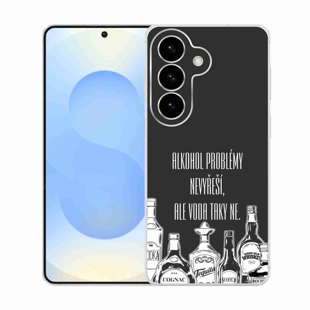 Gél borító mmCase Samsung Galaxy S26 készülékhez - vicces szöveges fekete háttér