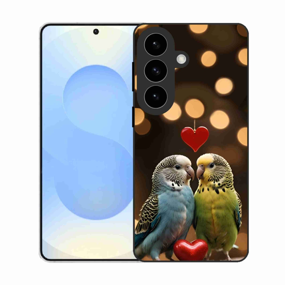 Gél borítás mmCase Samsung Galaxy S26 készülékhez - szerelmes papagájok