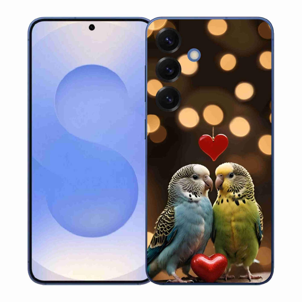 Gél borítás mmCase Samsung Galaxy S26+ készülékhez - szerelmes papagájok