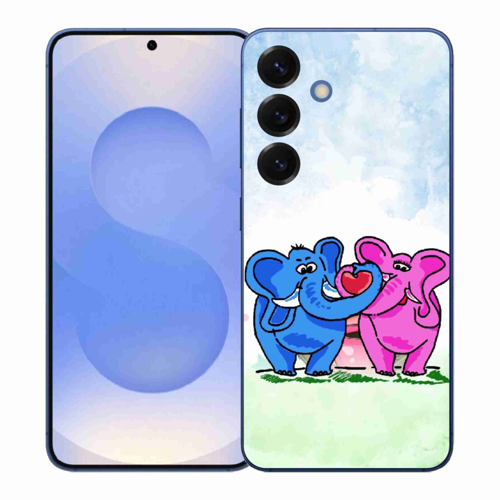 Gél borítás mmCase Samsung Galaxy S26+ készülékhez - szerelmes elefántok