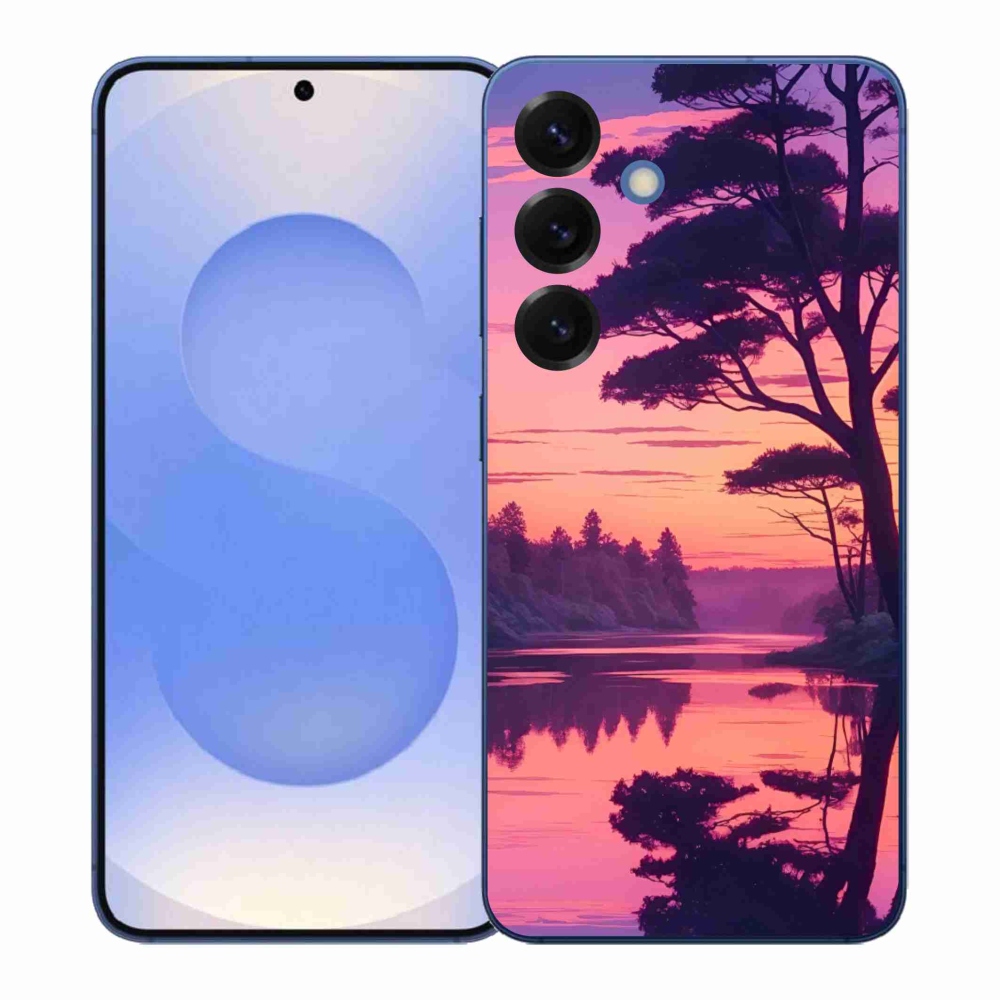 Gél borítás mmCase Samsung Galaxy S26+ készülékhez - naplemente a tó felett