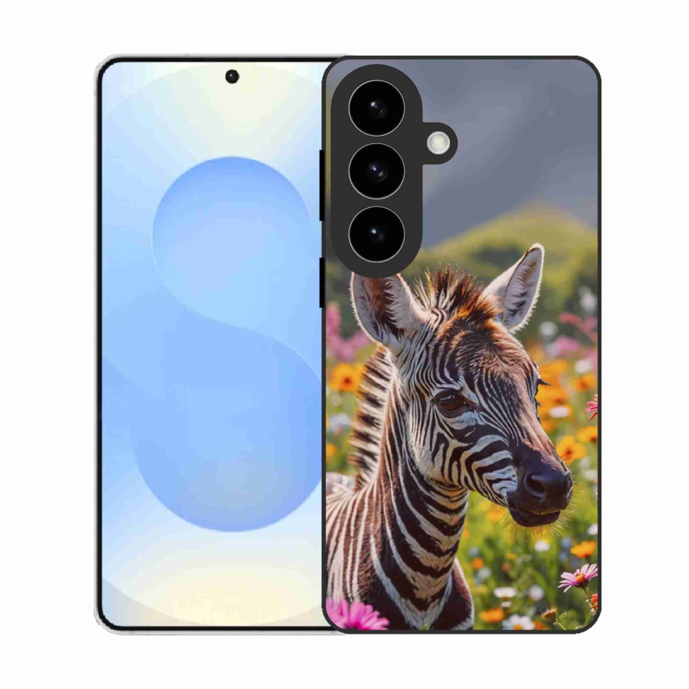 Zselés borítás mmCase Samsung Galaxy S26 készülékhez - zebra a réten
