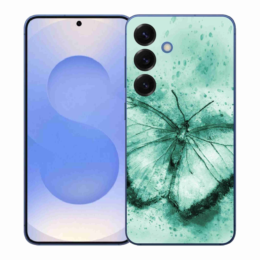 Gél védőhuzat mmCase Samsung Galaxy S26+ - zöld pillangó