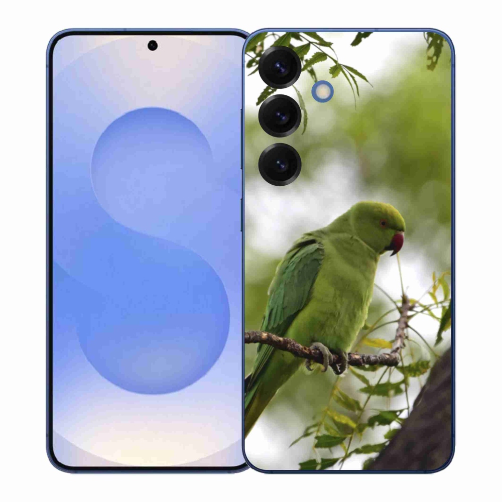 Zselés borítás mmCase Samsung Galaxy S26+ készülékhez - zöld papagáj