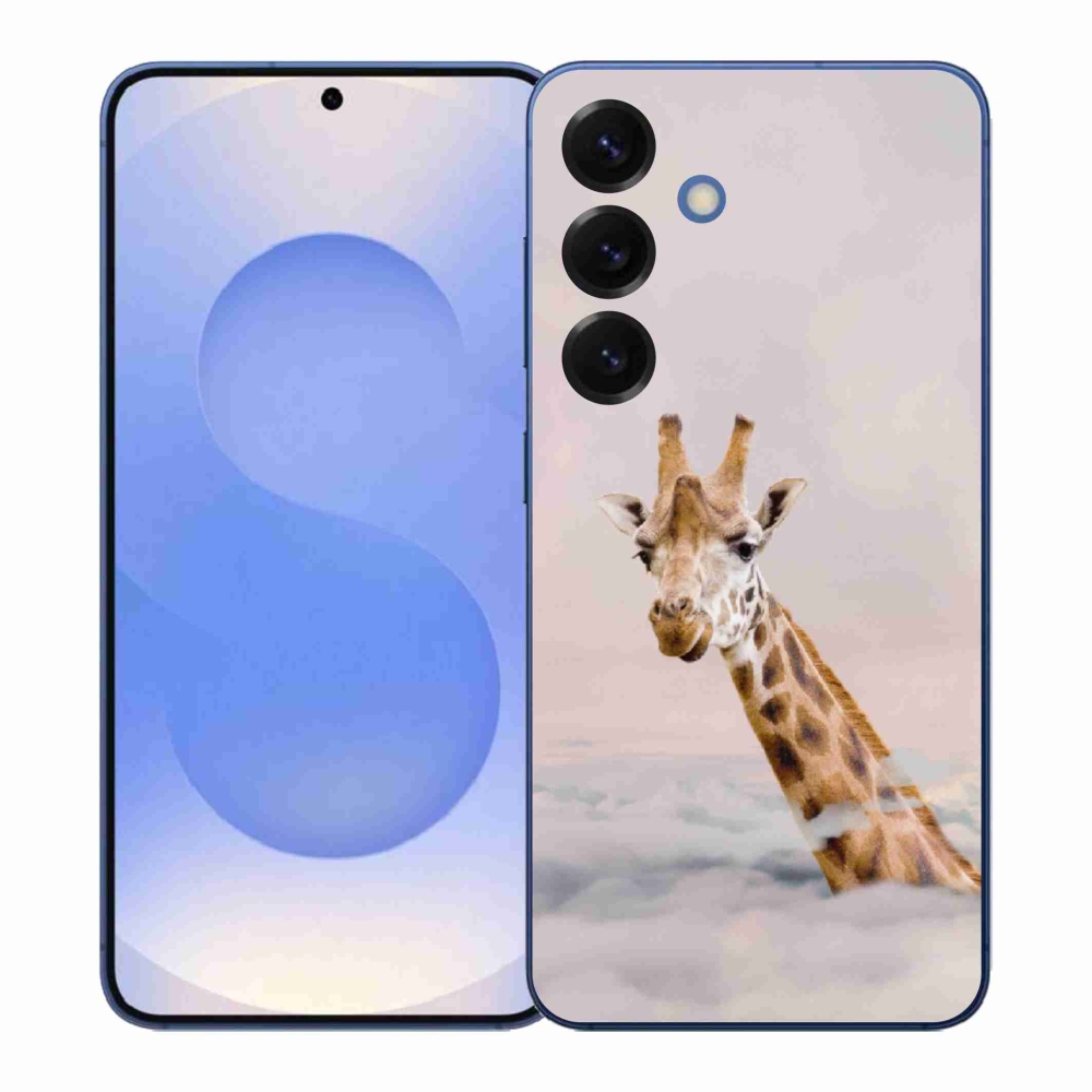 Zselés borítás mmCase Samsung Galaxy S26+ készülékhez - zsiráf a felhőkben