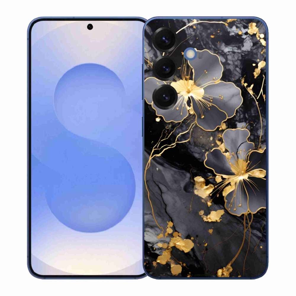 Gél védőhuzat mmCase Samsung Galaxy S26+ - arany virágok