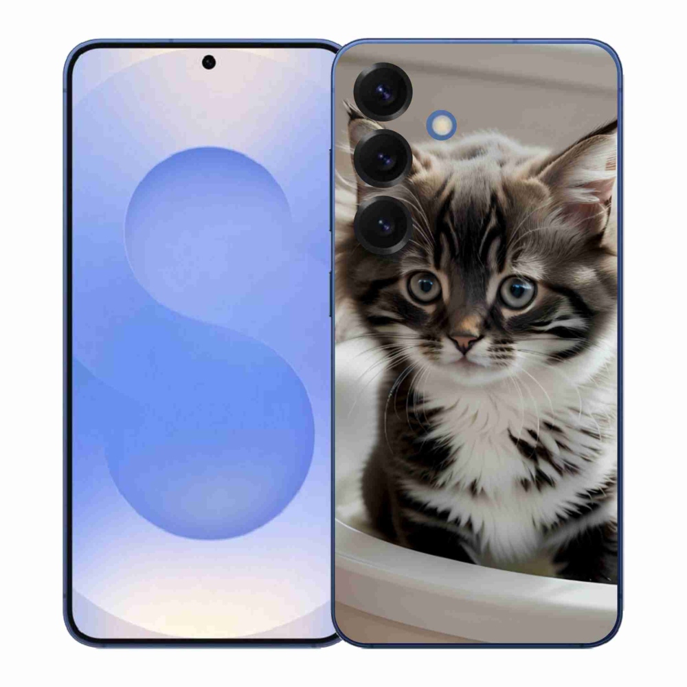 Gél borítás mmCase Samsung Galaxy S26+ készülékhez - kíváncsi cica