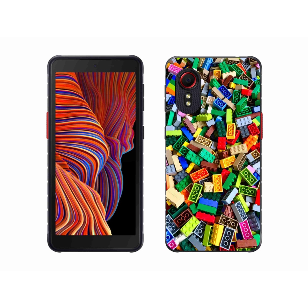 Gél borítás mmCase Samsung Galaxy Xcover 5 készülékhez - színes építőkockák