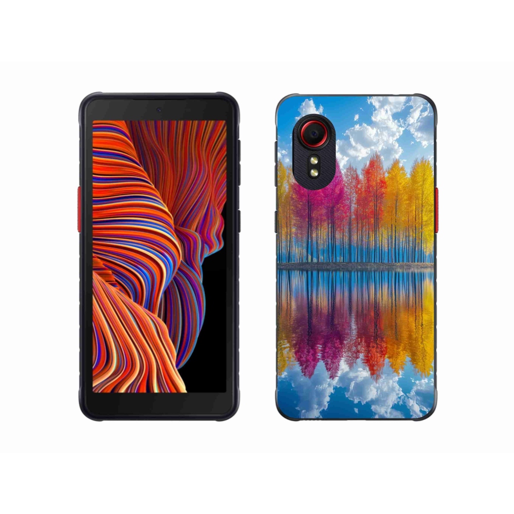 Gél borítás mmCase Samsung Galaxy Xcover 5 - színes fákhoz