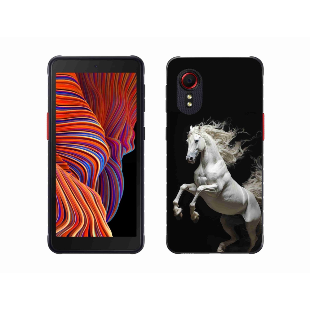 Gél borítás mmCase Samsung Galaxy Xcover 5 - fehér ló 4