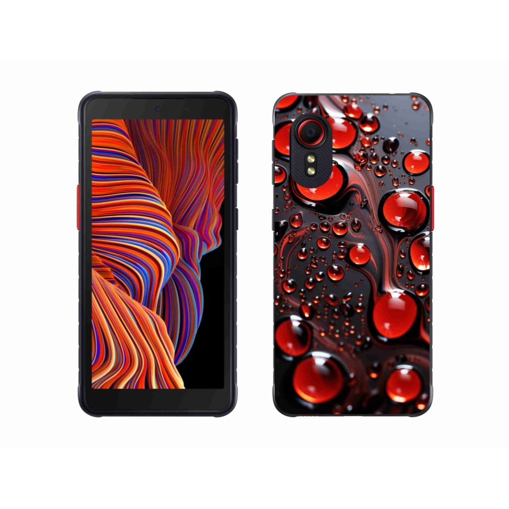 Gél védőhuzat mmCase Samsung Galaxy Xcover 5 - piros csepp 2