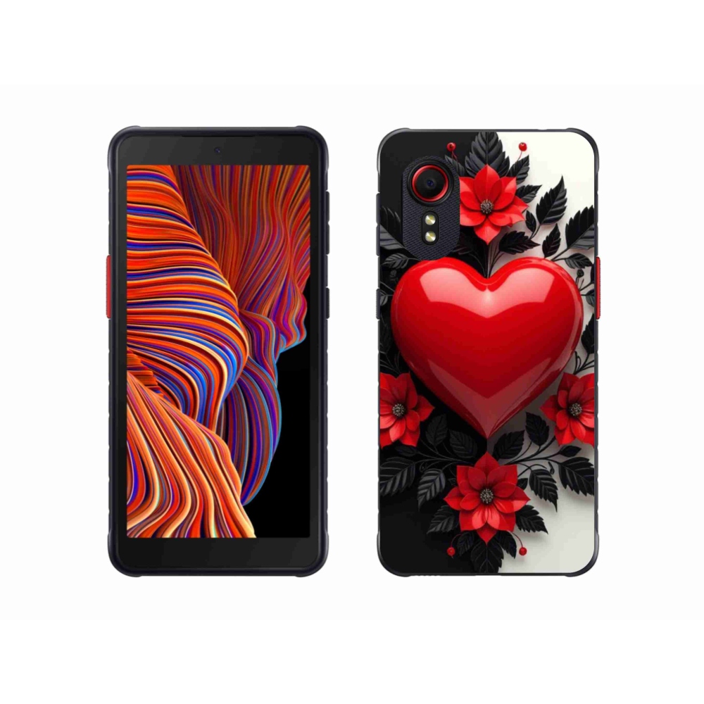 Gél borítás mmCase Samsung Galaxy Xcover 5 készülékhez - piros szív