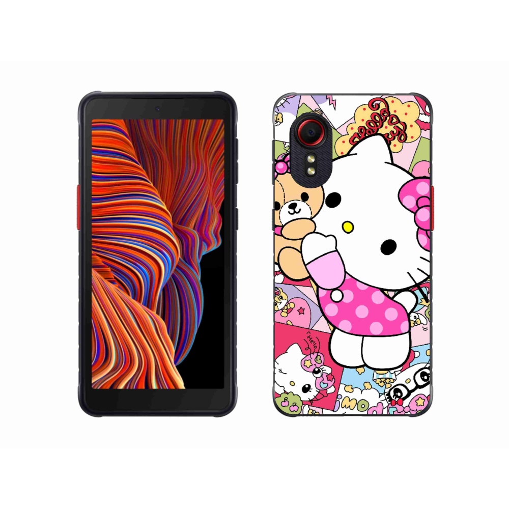 Gél borítás mmCase Samsung Galaxy Xcover 5 készülékhez - aranyos cica