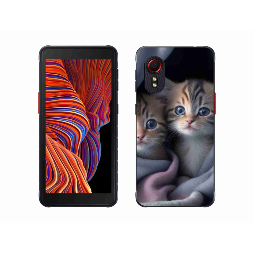 Zselés borítás mmCase Samsung Galaxy Xcover 5 - cat duo 2 számára