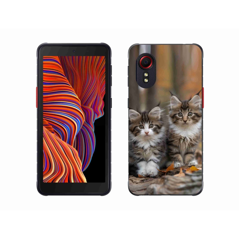Zselés borítás mmCase Samsung Galaxy Xcover 5 - cat duo 3 számára