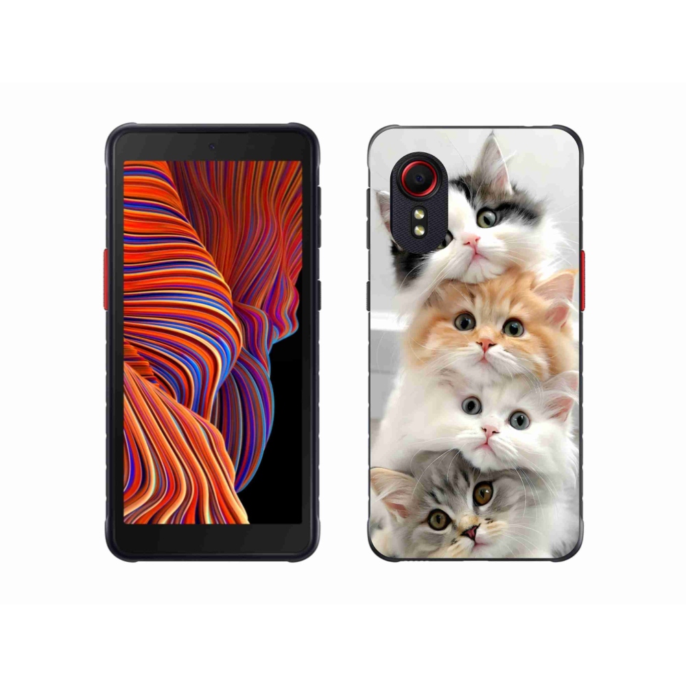 Gél borítás mmCase Samsung Galaxy Xcover 5 készülékhez - macskacsokor
