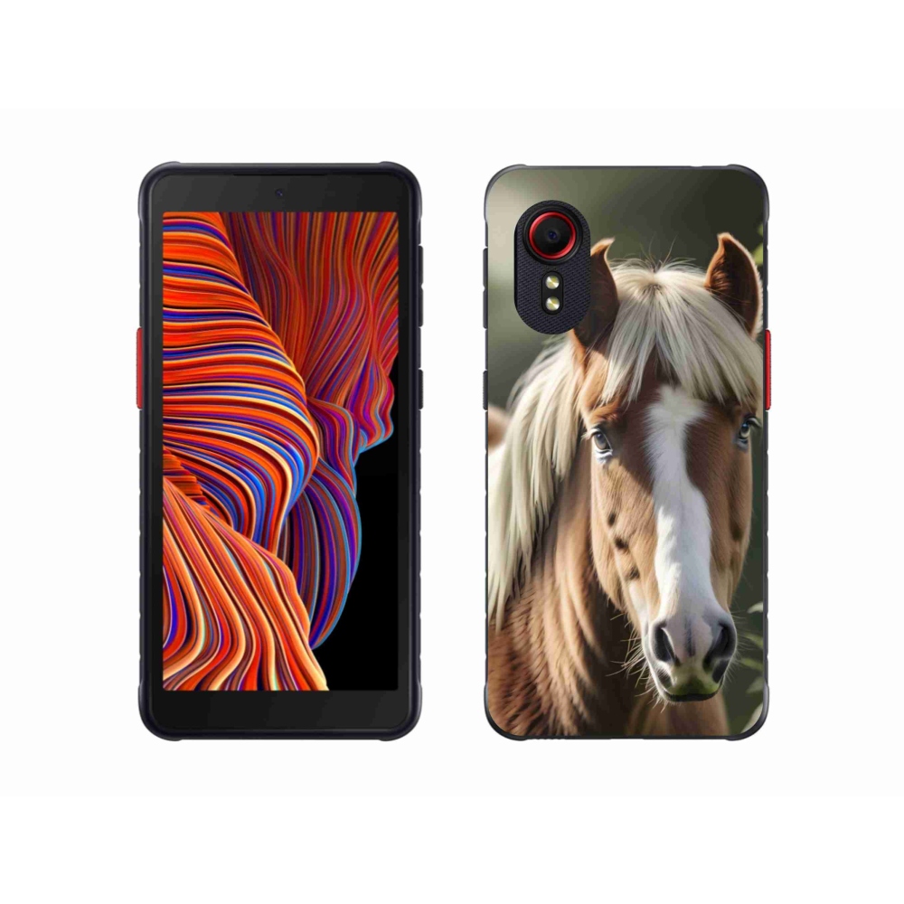 Gél borítás mmCase Samsung Galaxy Xcover 5 készülékhez - ló könnyű sörénnyel