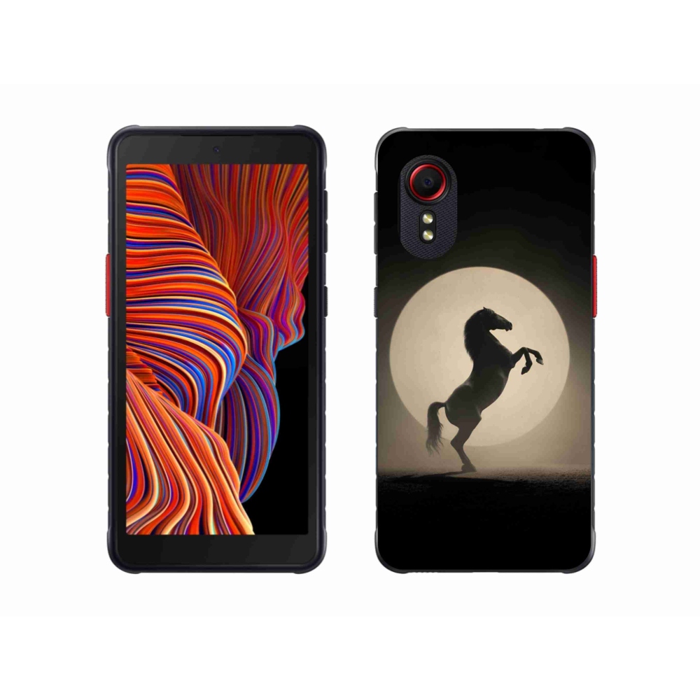 Gél borítás mmCase Samsung Galaxy Xcover 5 készülékhez - ló sziluettben