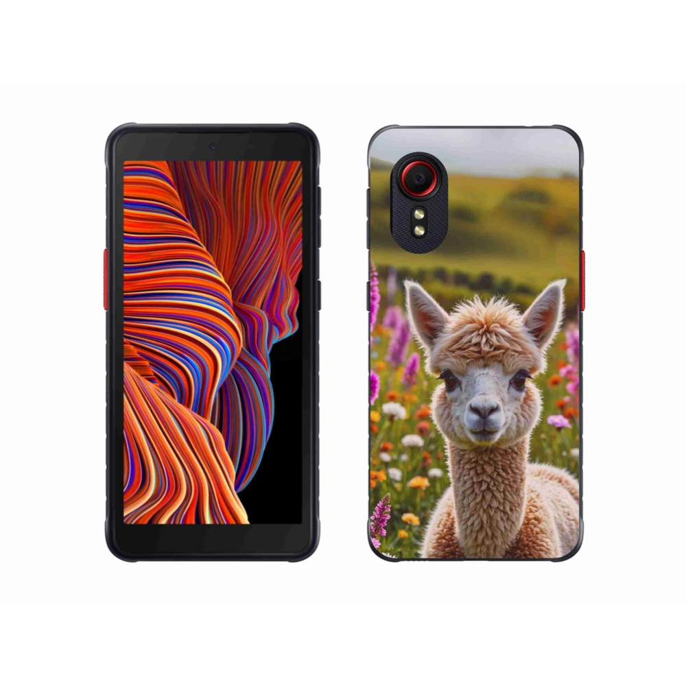Gél borítás mmCase Samsung Galaxy Xcover 5 készülékhez - láma a réten