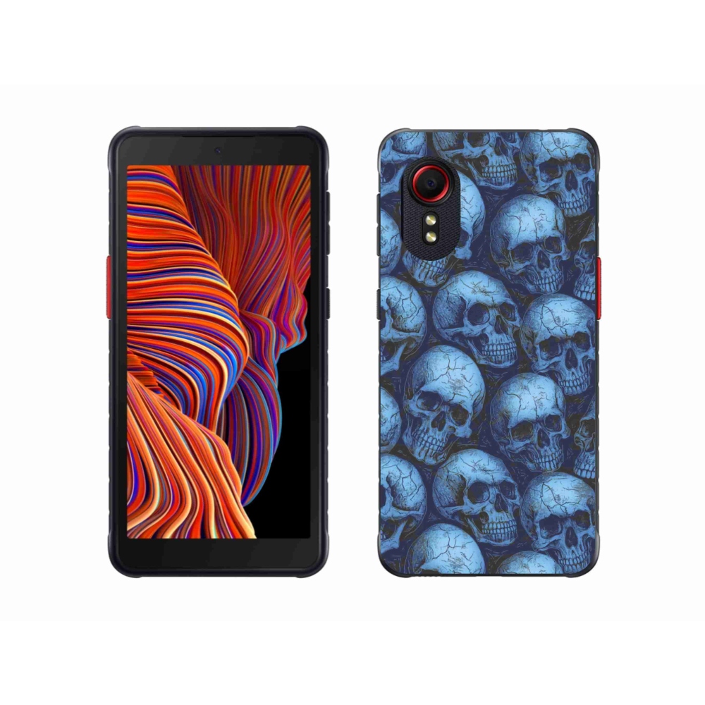 Gél borítás mmCase Samsung Galaxy Xcover 5 készülékhez - koponyák