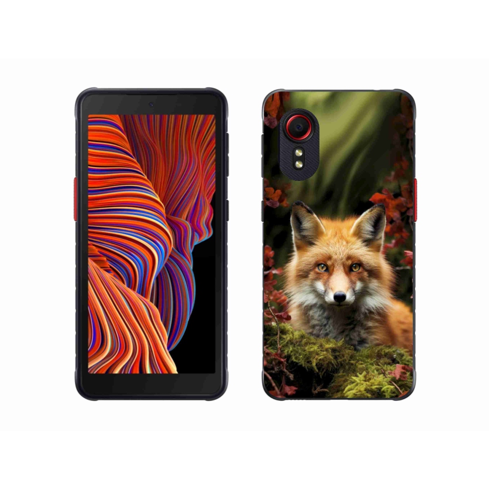 Gél borítás mmCase Samsung Galaxy Xcover 5 készülékhez - róka az erdőben