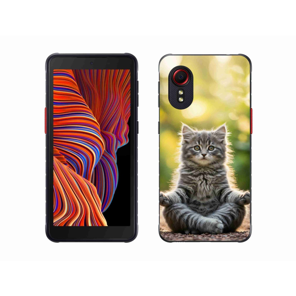 Gél borítás mmCase Samsung Galaxy Xcover 5 készülékhez - meditáló cica