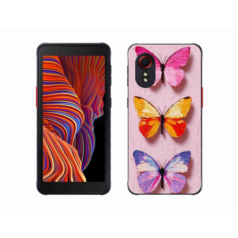 Gél borítás mmCase Samsung Galaxy Xcover 5 - pillangó szentháromsághoz