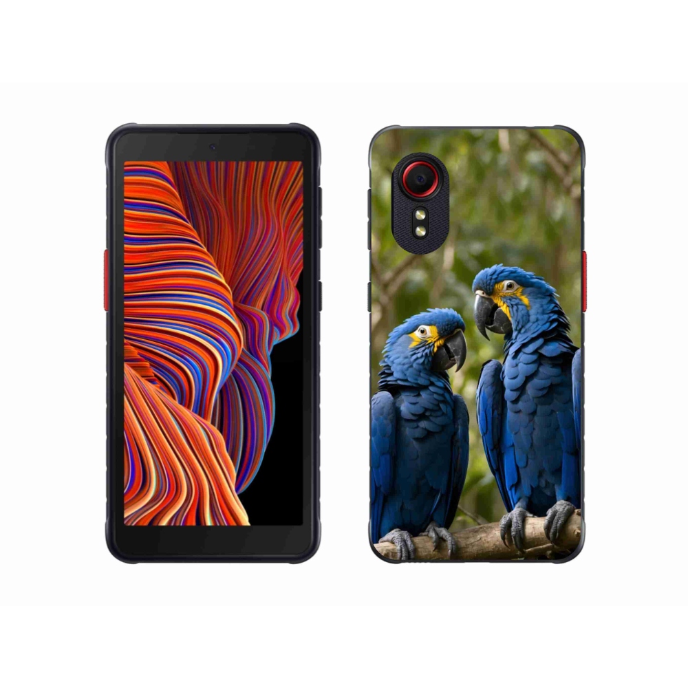 Gél borítás mmCase Samsung Galaxy Xcover 5 készülékhez - papagáj duó