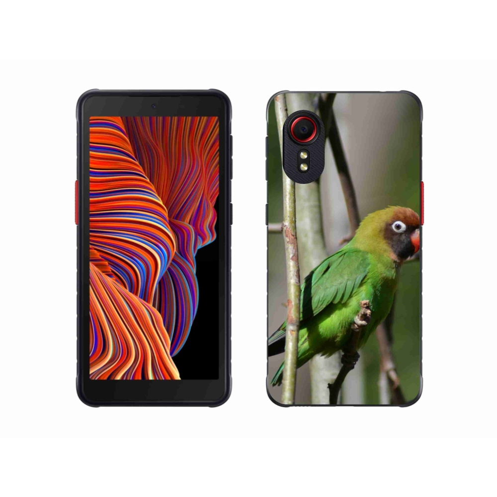 Gél borítás mmCase Samsung Galaxy Xcover 5 - papagáj agapornis