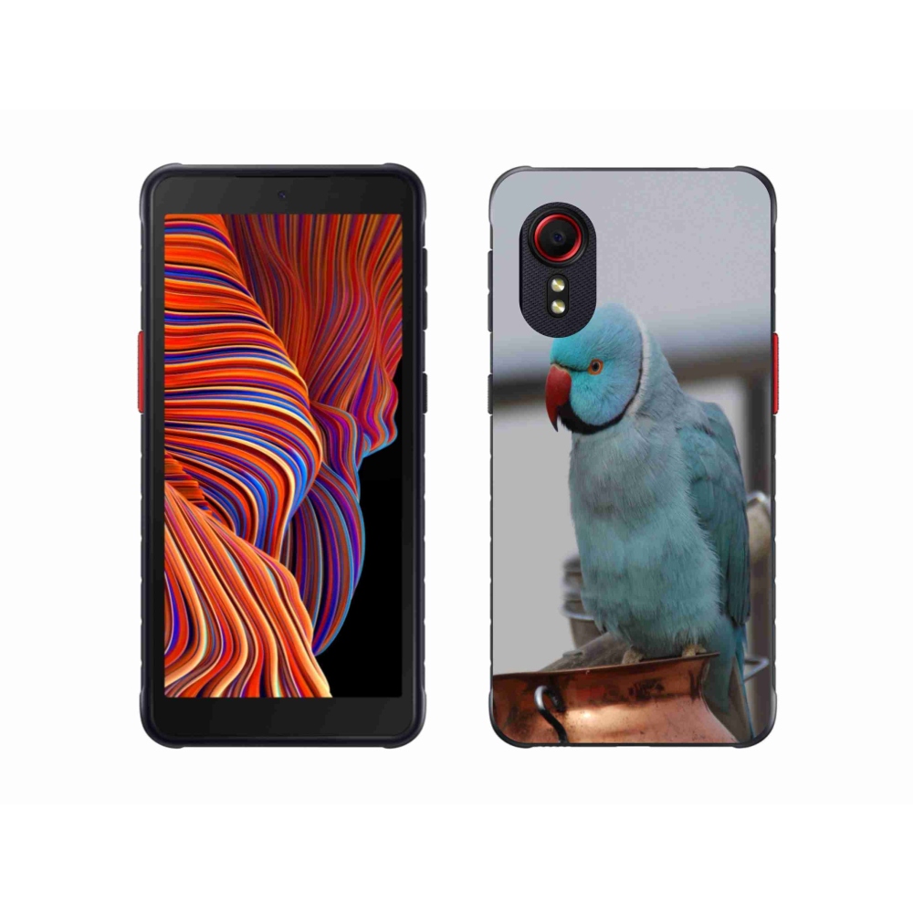 Zselés borítás mmCase Samsung Galaxy Xcover 5 készülékhez - papagáj alexander kék