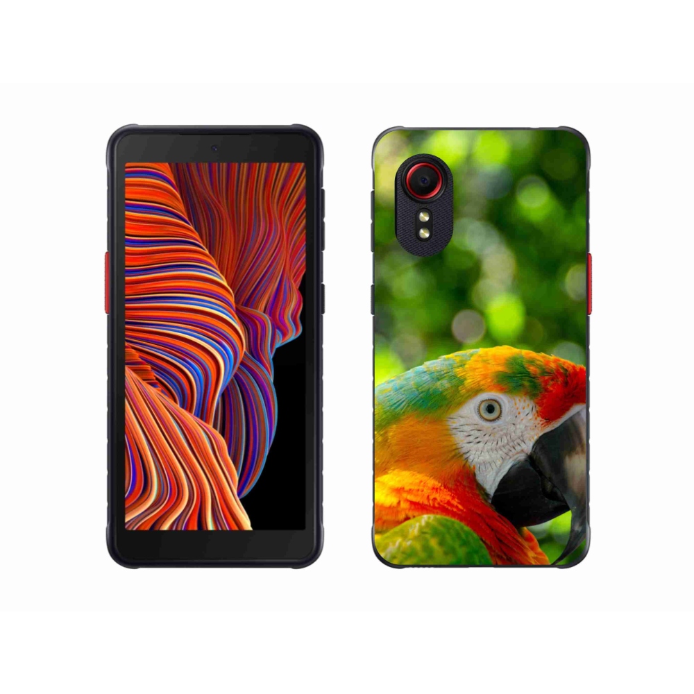 Gél borítás mmCase Samsung Galaxy Xcover 5 készülékhez - papagáj ara 3