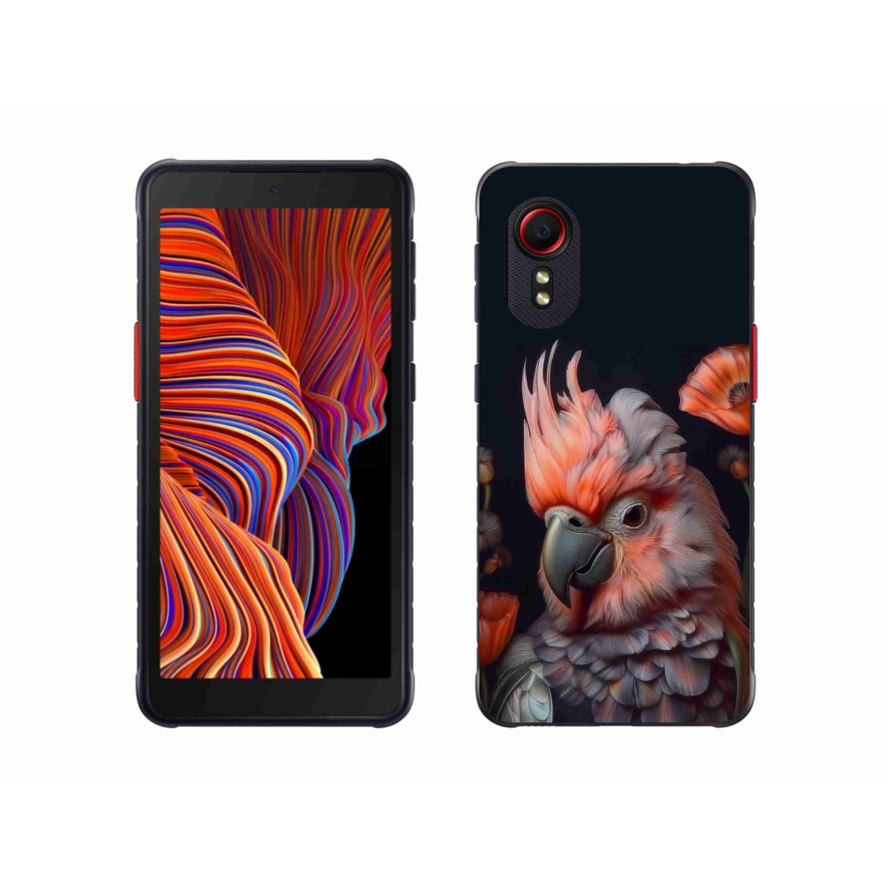 Gél borító mmCase Samsung Galaxy Xcover 5 - papagáj kakadu színekben