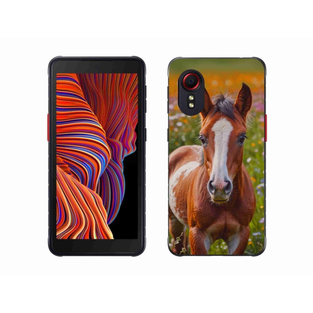 Gél borítás mmCase Samsung Galaxy Xcover 5 készülékhez - aranyos csikó
