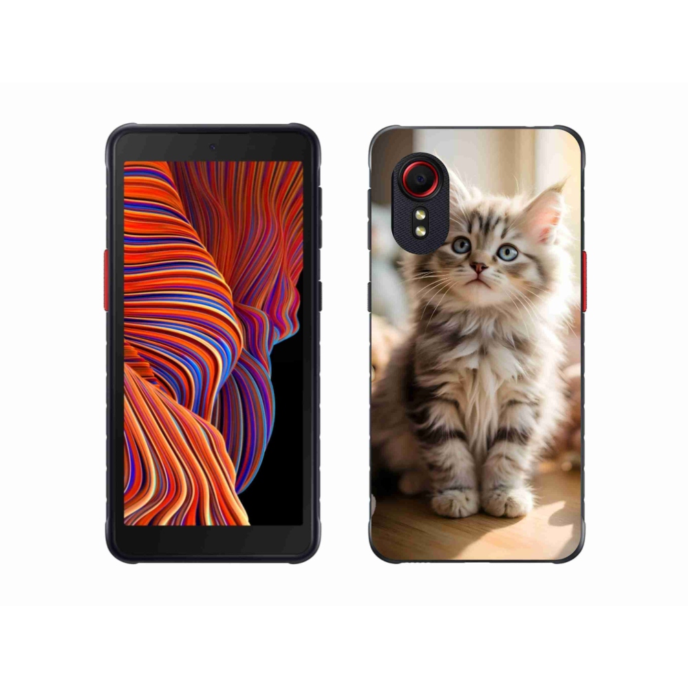 Gél borítás mmCase Samsung Galaxy Xcover 5 készülékhez - aranyos cica 10