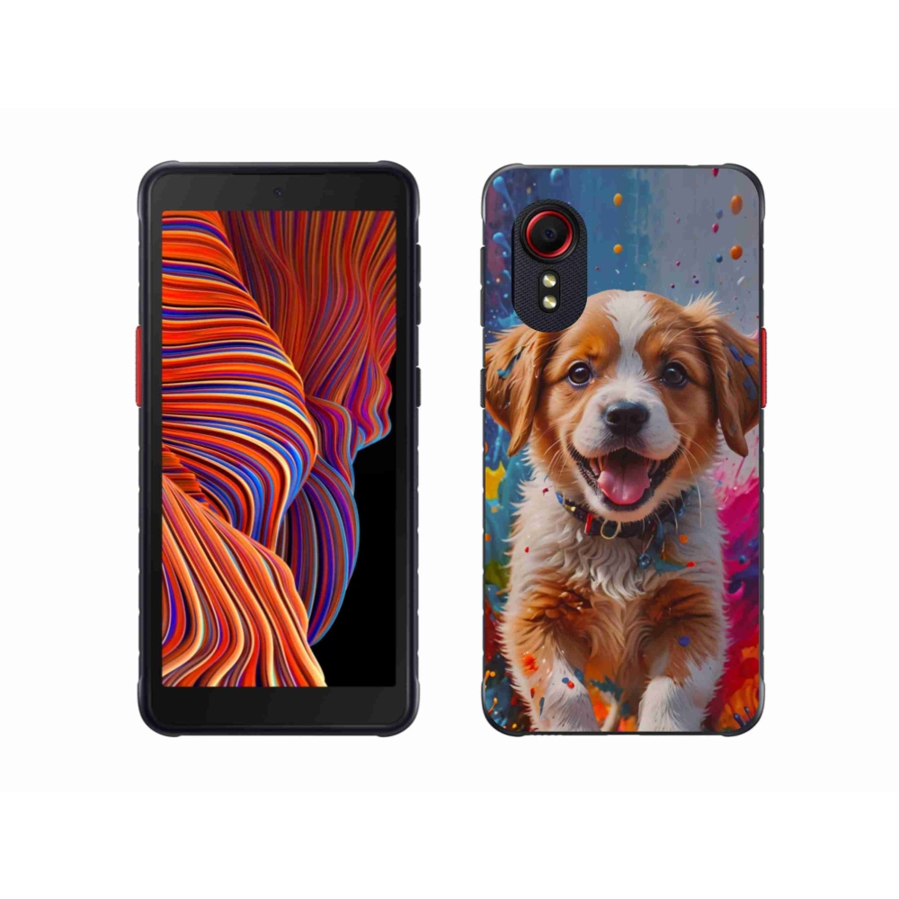 Gél borító mmCase Samsung Galaxy Xcover 5 - aranyos kiskutya 3
