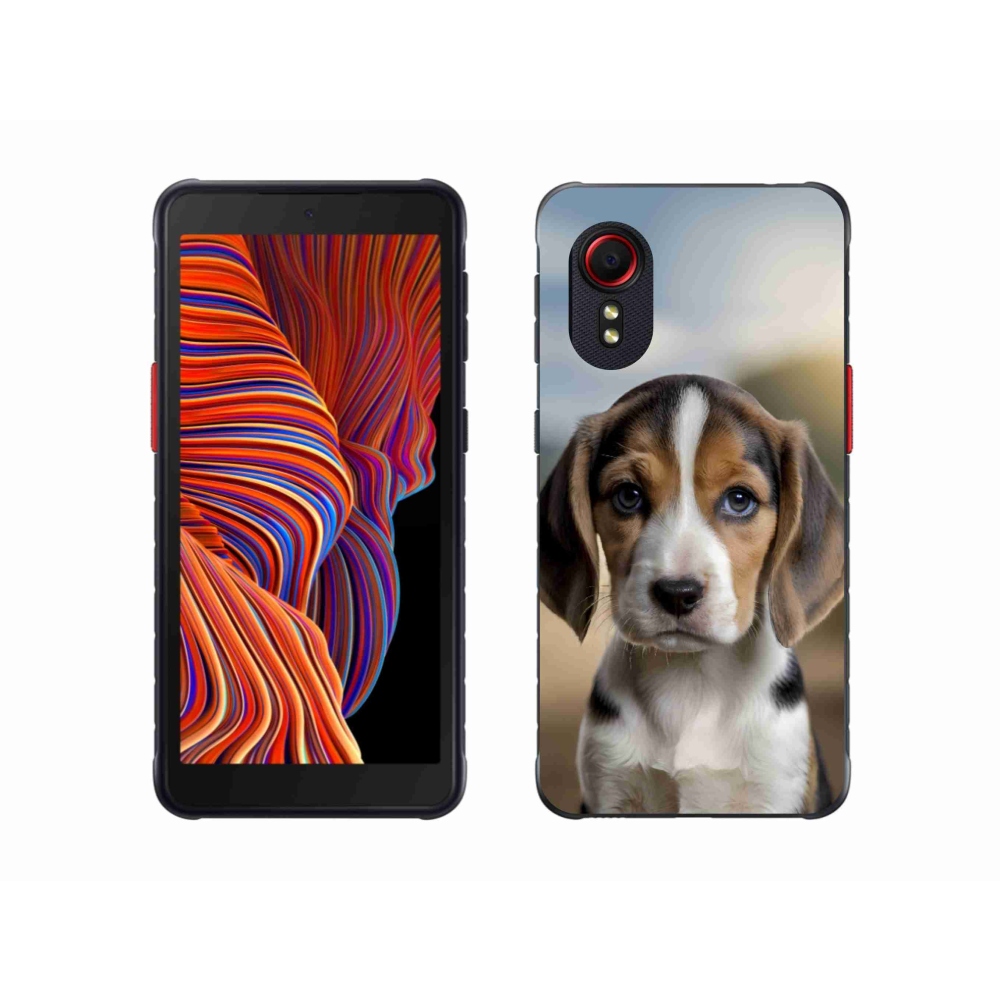 Gél borítás mmCase Samsung Galaxy Xcover 5 készülékhez - aranyos beagle
