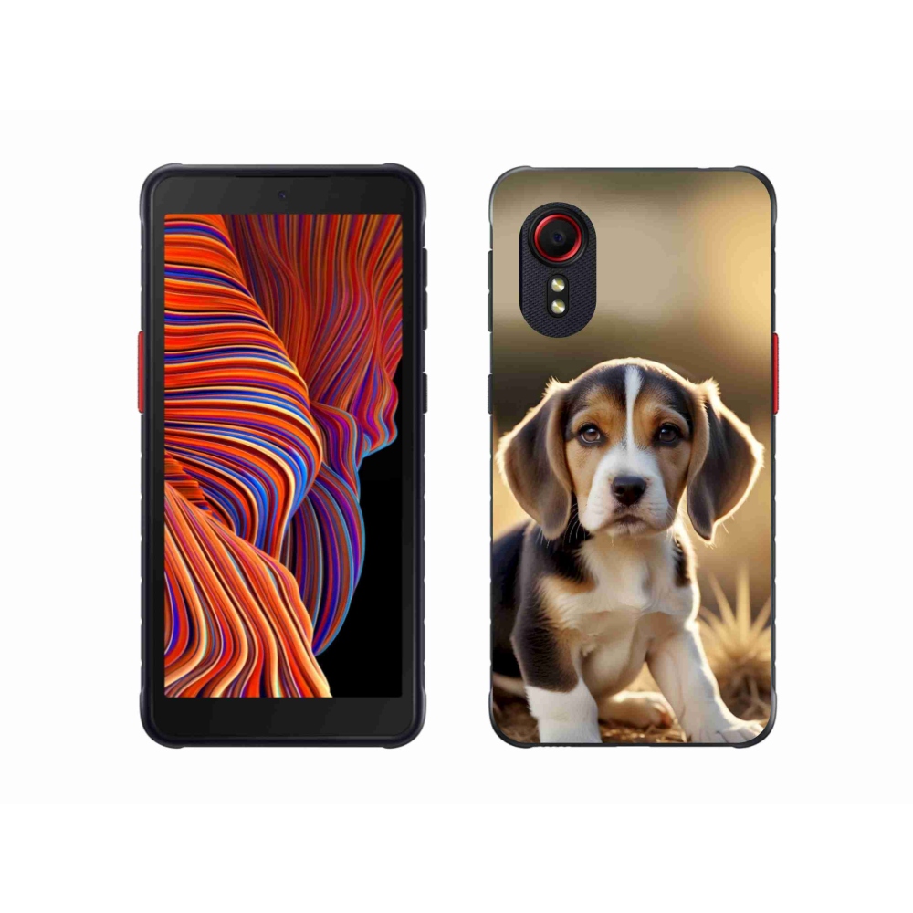 Gél borítás mmCase Samsung Galaxy Xcover 5 készülékhez - aranyos beagle