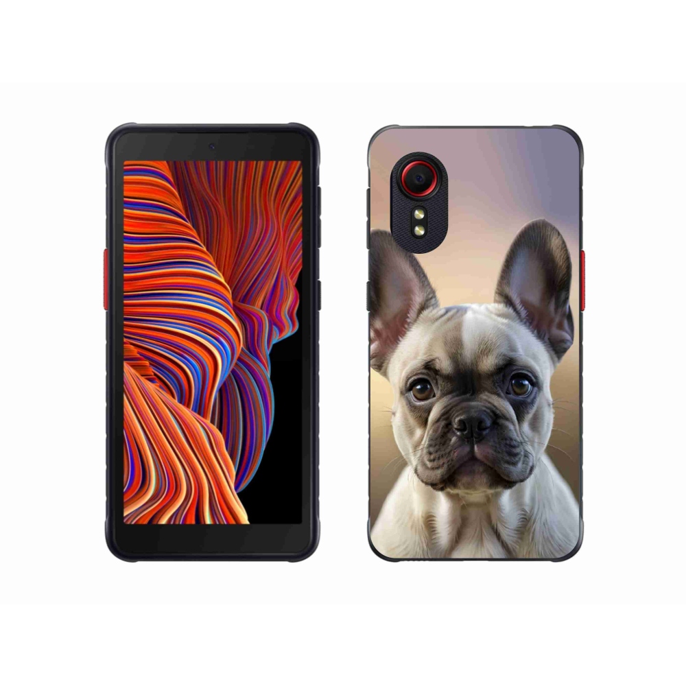 Gél borítás mmCase Samsung Galaxy Xcover 5 készülékhez - aranyos francia bulldog