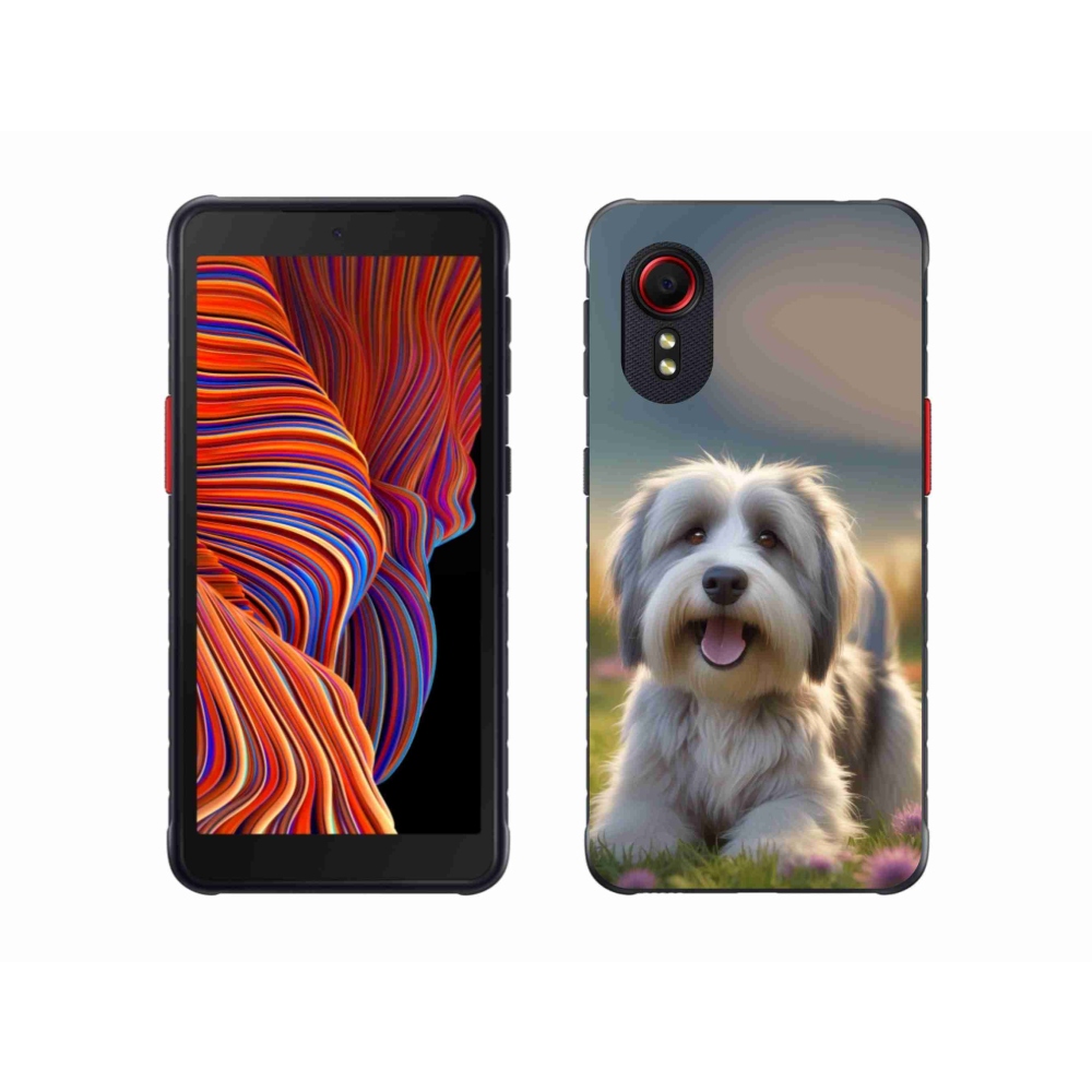 Gél borítás mmCase Samsung Galaxy Xcover 5 készülékhez - aranyos Havanna kutya