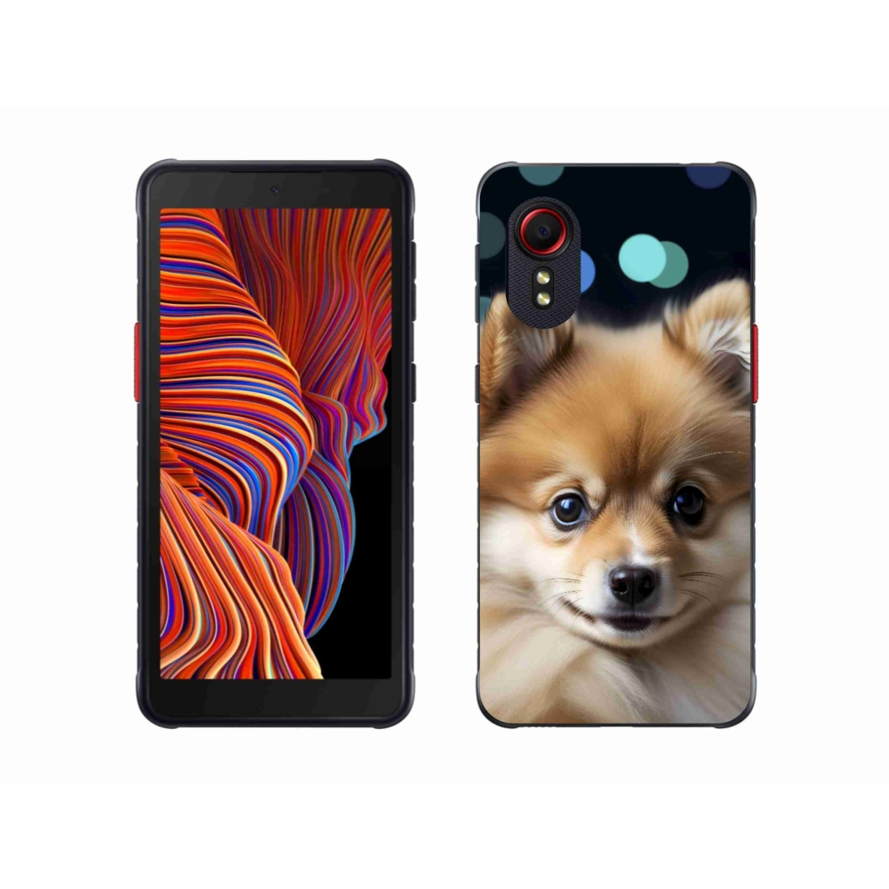 Gél borítás mmCase Samsung Galaxy Xcover 5 készülékhez - aranyos pomerániai kutya