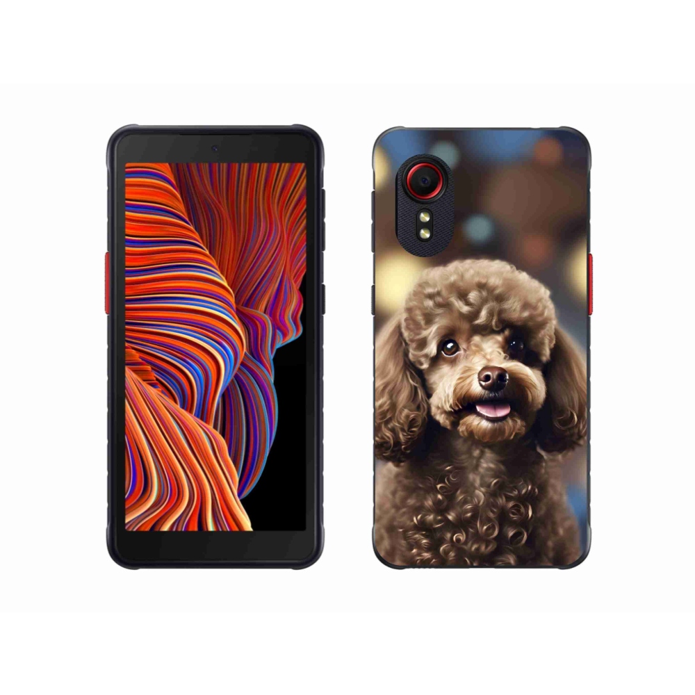 Gél borítás mmCase Samsung Galaxy Xcover 5 készülékhez - aranyos uszkár