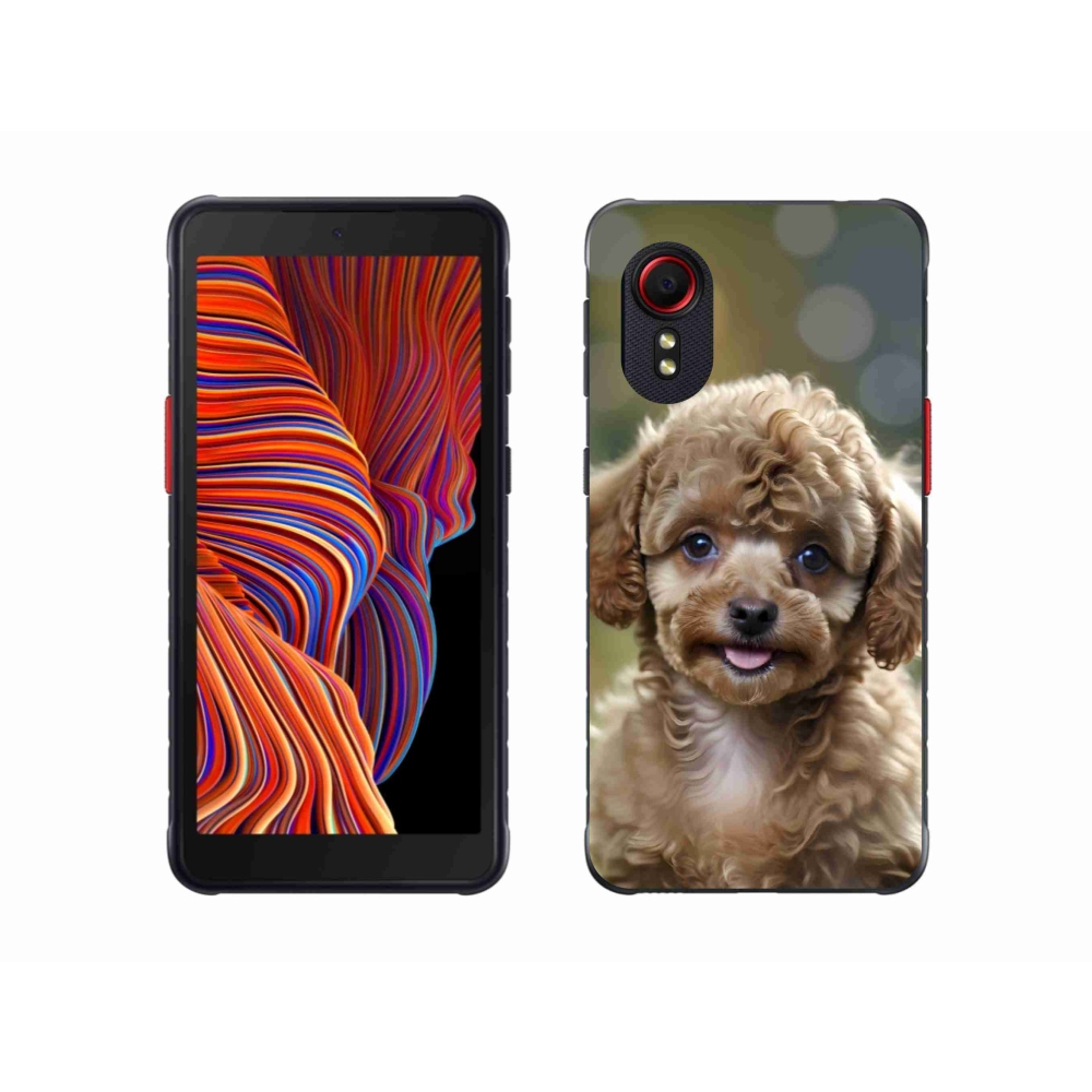 Gél borítás mmCase Samsung Galaxy Xcover 5 készülékhez - aranyos uszkár