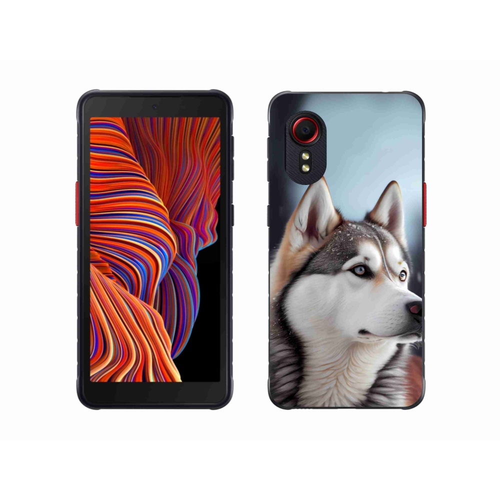 Gél borítás mmCase Samsung Galaxy Xcover 5 készülékhez - Szibériai husky
