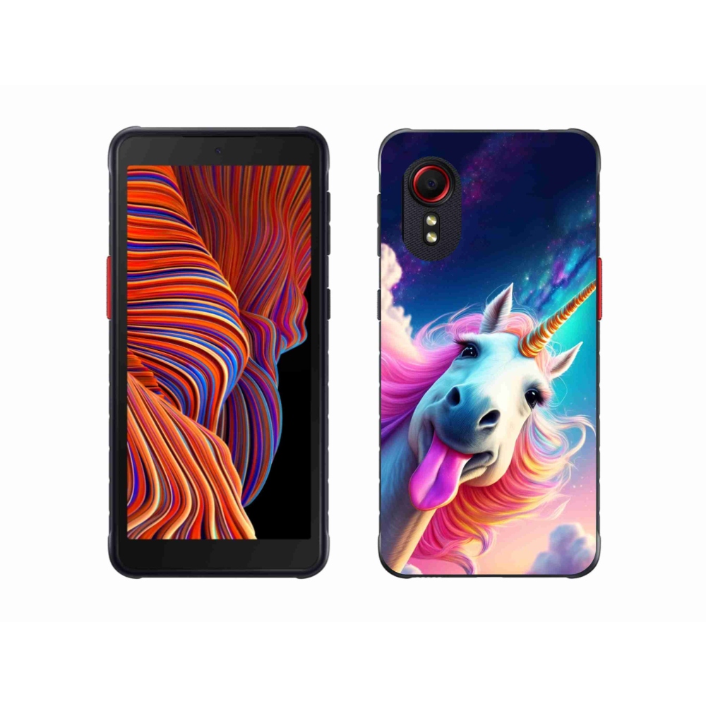 Gél borítás mmCase Samsung Galaxy Xcover 5 készülékhez - őrült egyszarvú