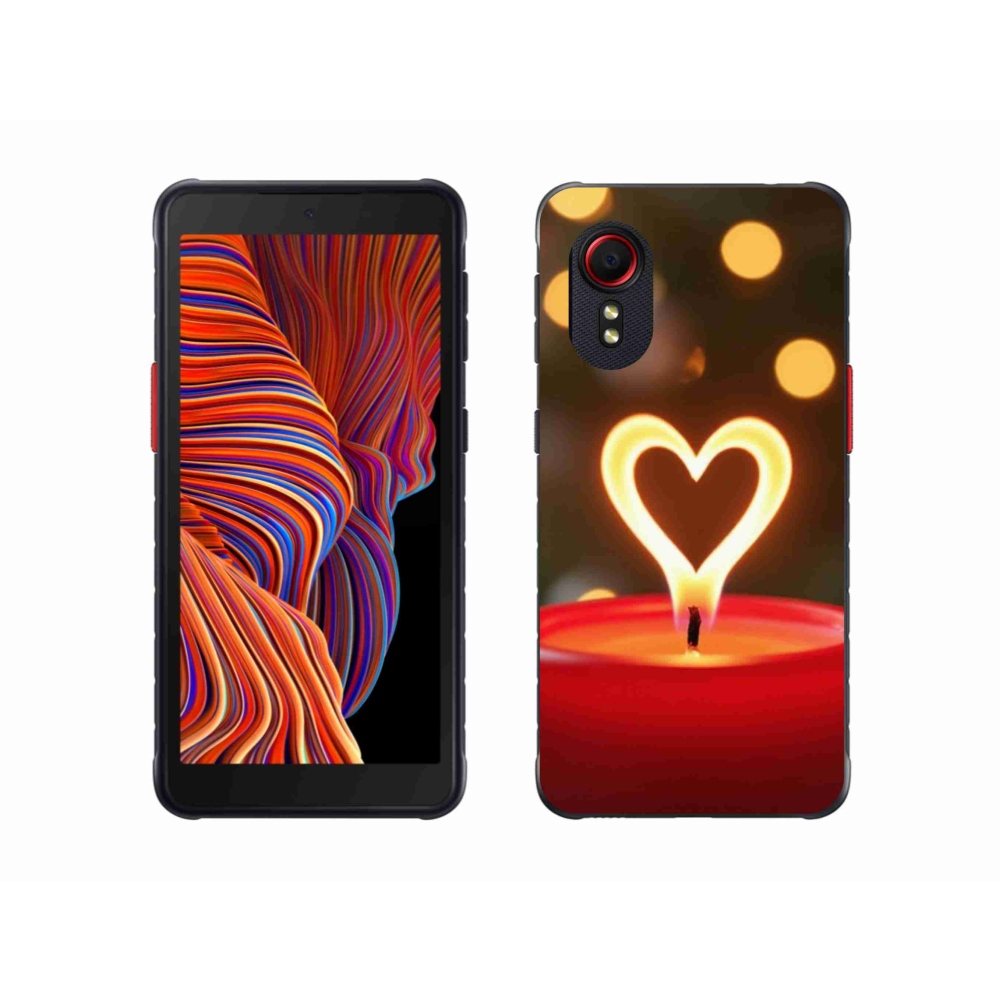 Gél borítás mmCase Samsung Galaxy Xcover 5 - lángszívű Samsung Galaxy Xcover 5 tokhoz