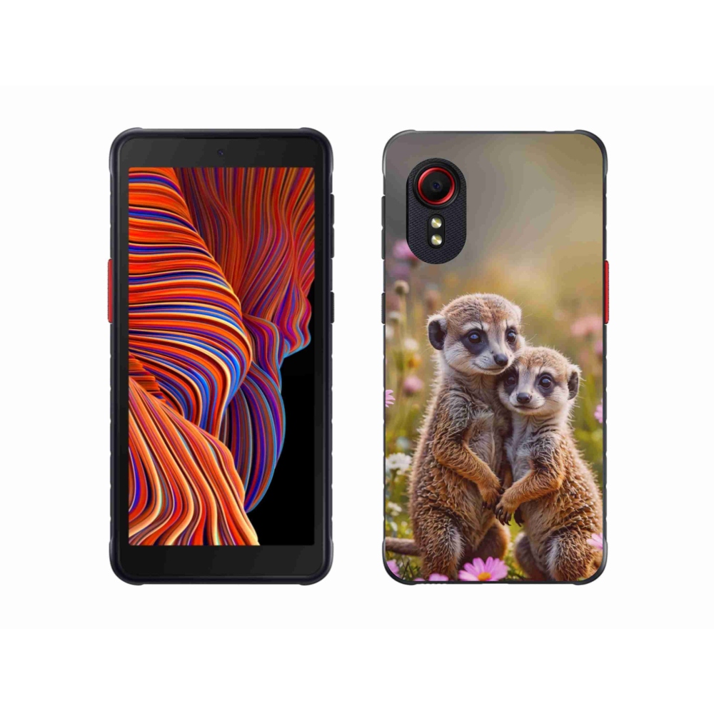 Gél borítás mmCase Samsung Galaxy Xcover 5 - szurikátás duóhoz