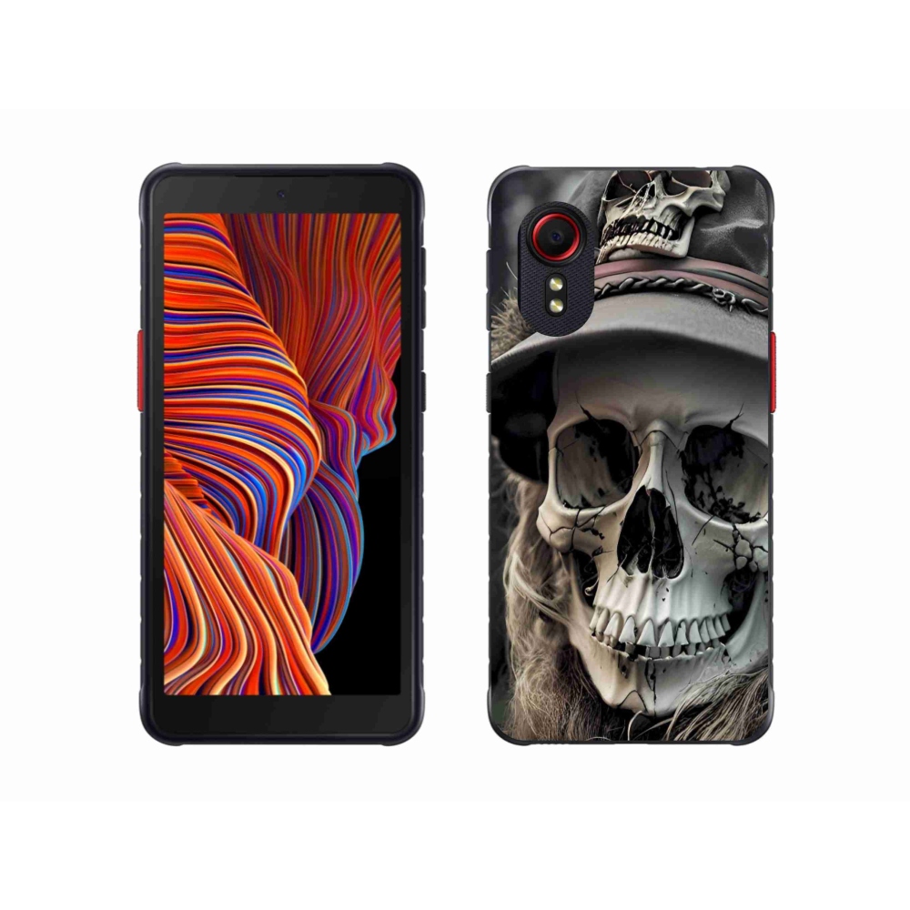 Zselés borítás mmCase Samsung Galaxy Xcover 5 - sötét koponya