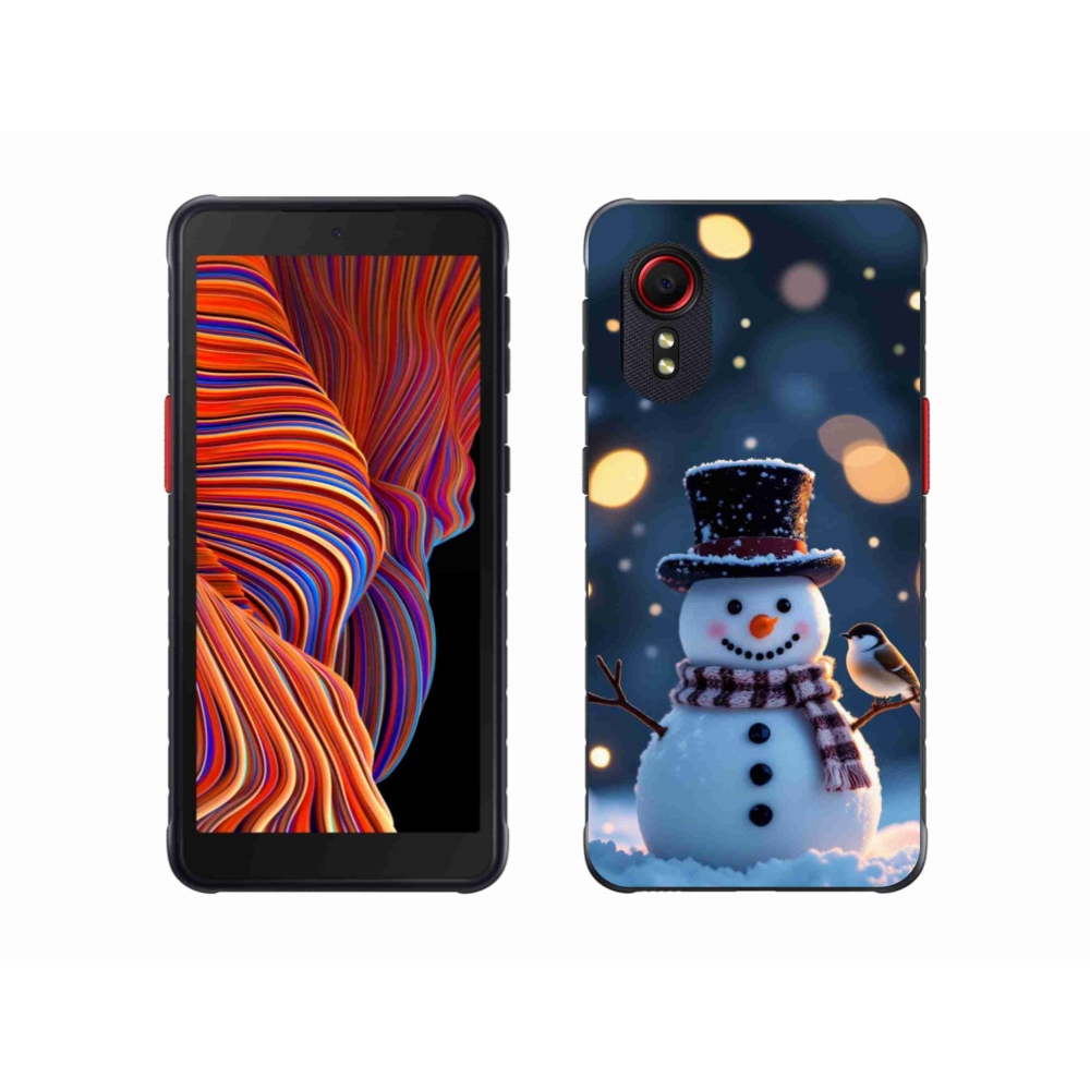 Gél borítás mmCase Samsung Galaxy Xcover 5 - Karácsonyi hóember
