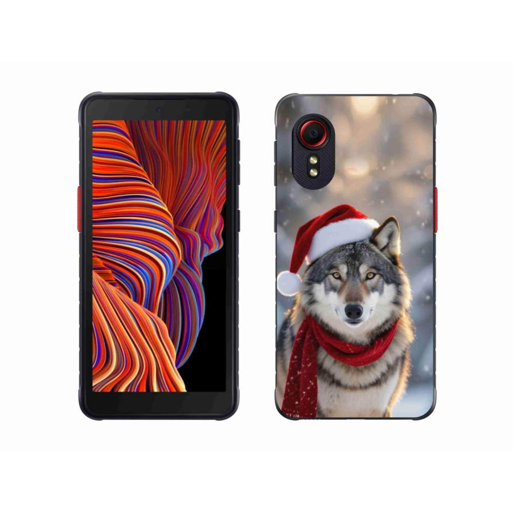 Gél borítás mmCase Samsung Galaxy Xcover 5 - Karácsonyi farkas
