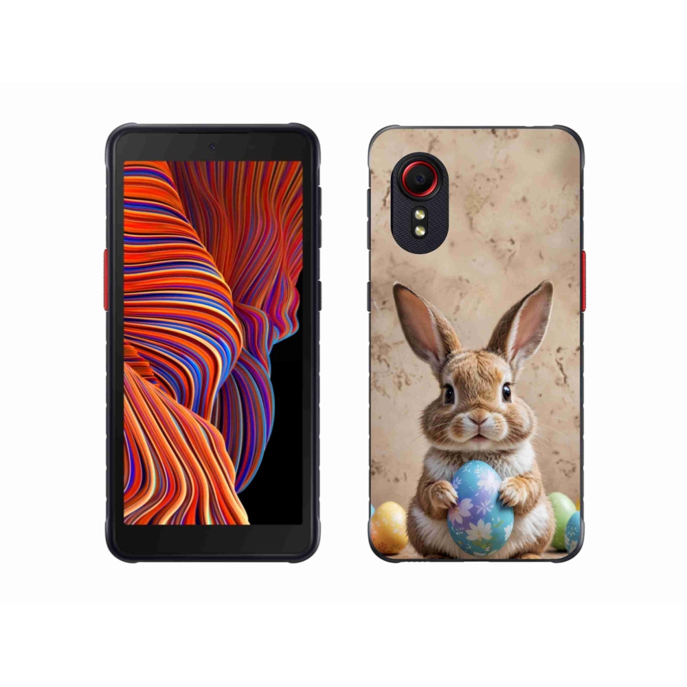 Gél borítás mmCase Samsung Galaxy Xcover 5 készülékhez - Húsvéti nyuszi